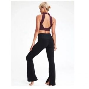 Athleta Black Barre Flare Leggings Powervita Skinny Medium